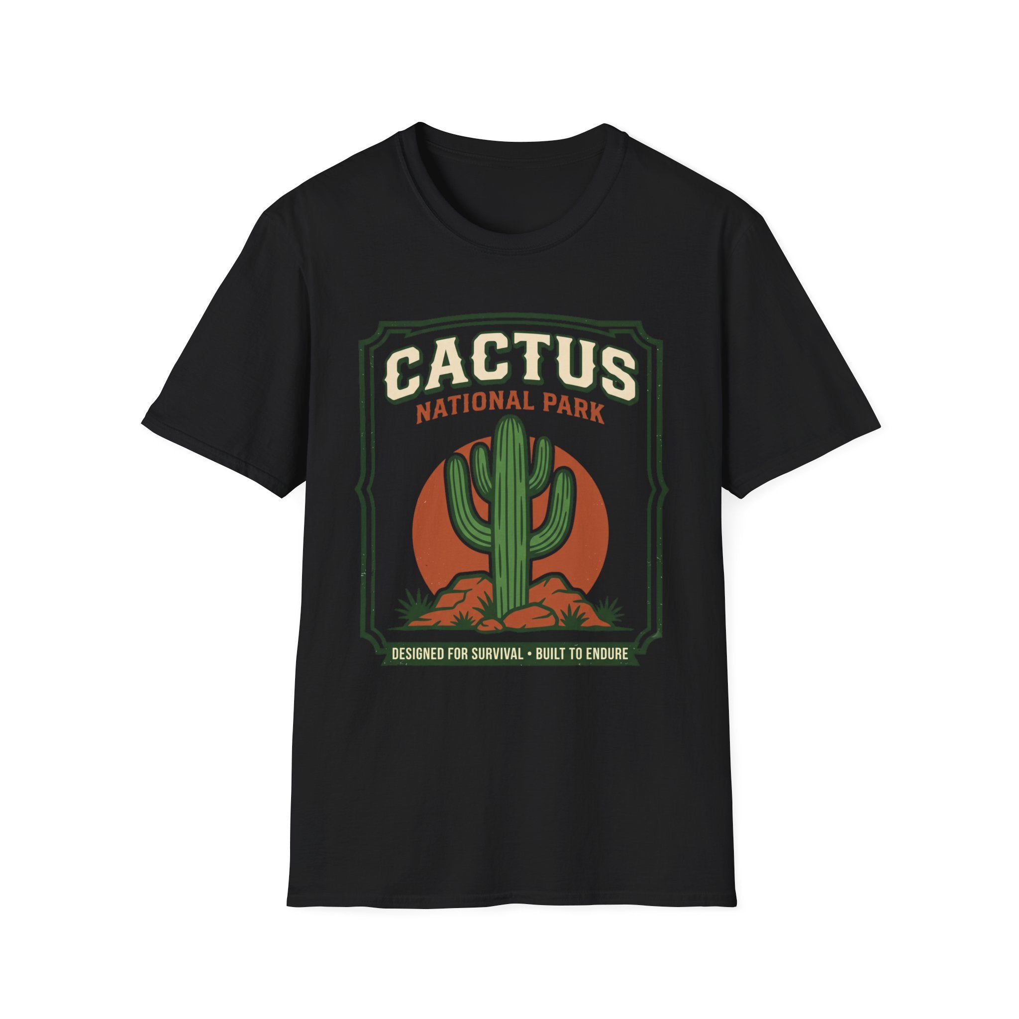 Cactus National Park T-Shirt — Retro Desert Cactus Graphic Tee