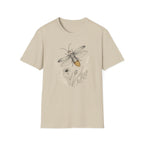 Bee Sketch Floral Honeybee T-Shirt