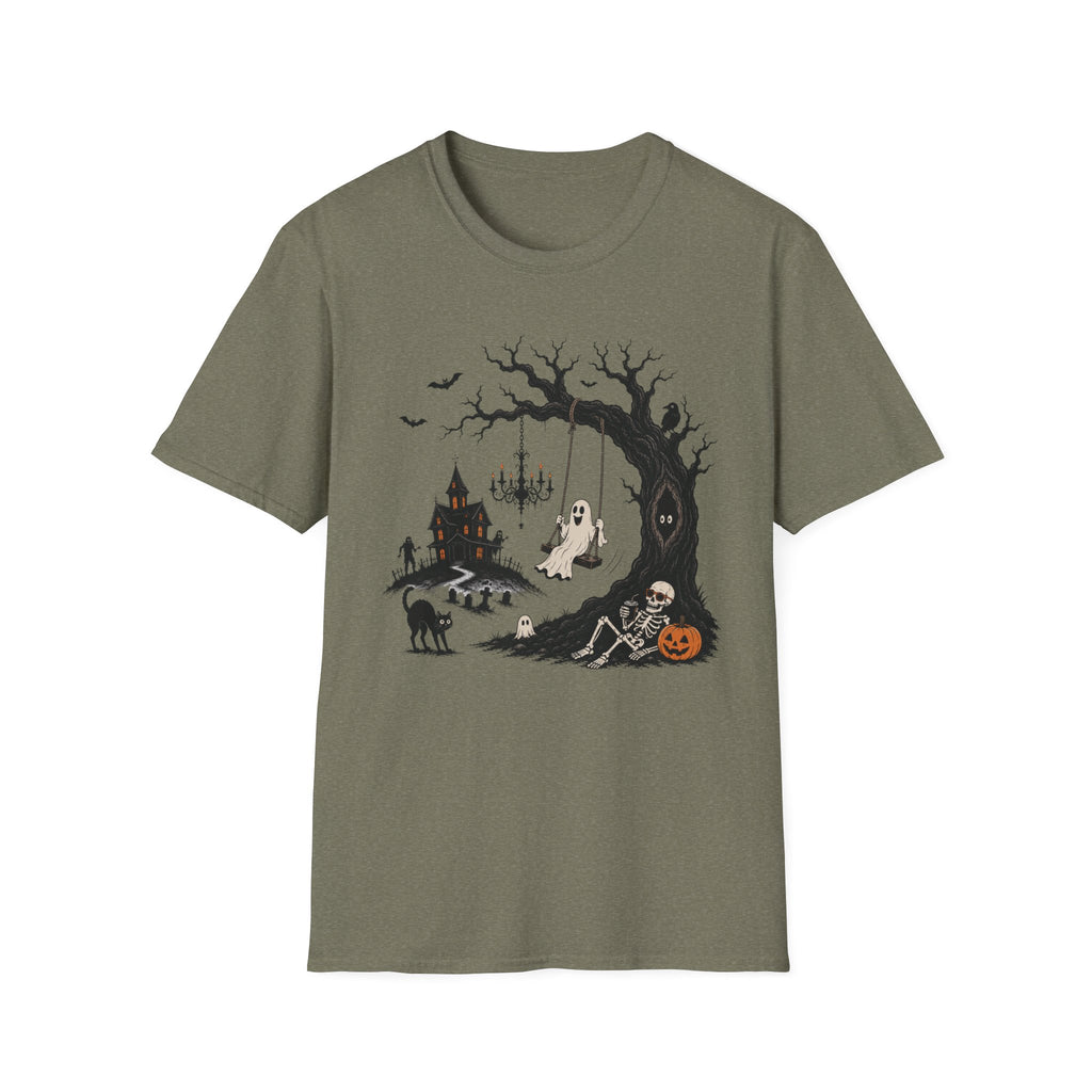 Ghost Swing Halloween T-Shirt