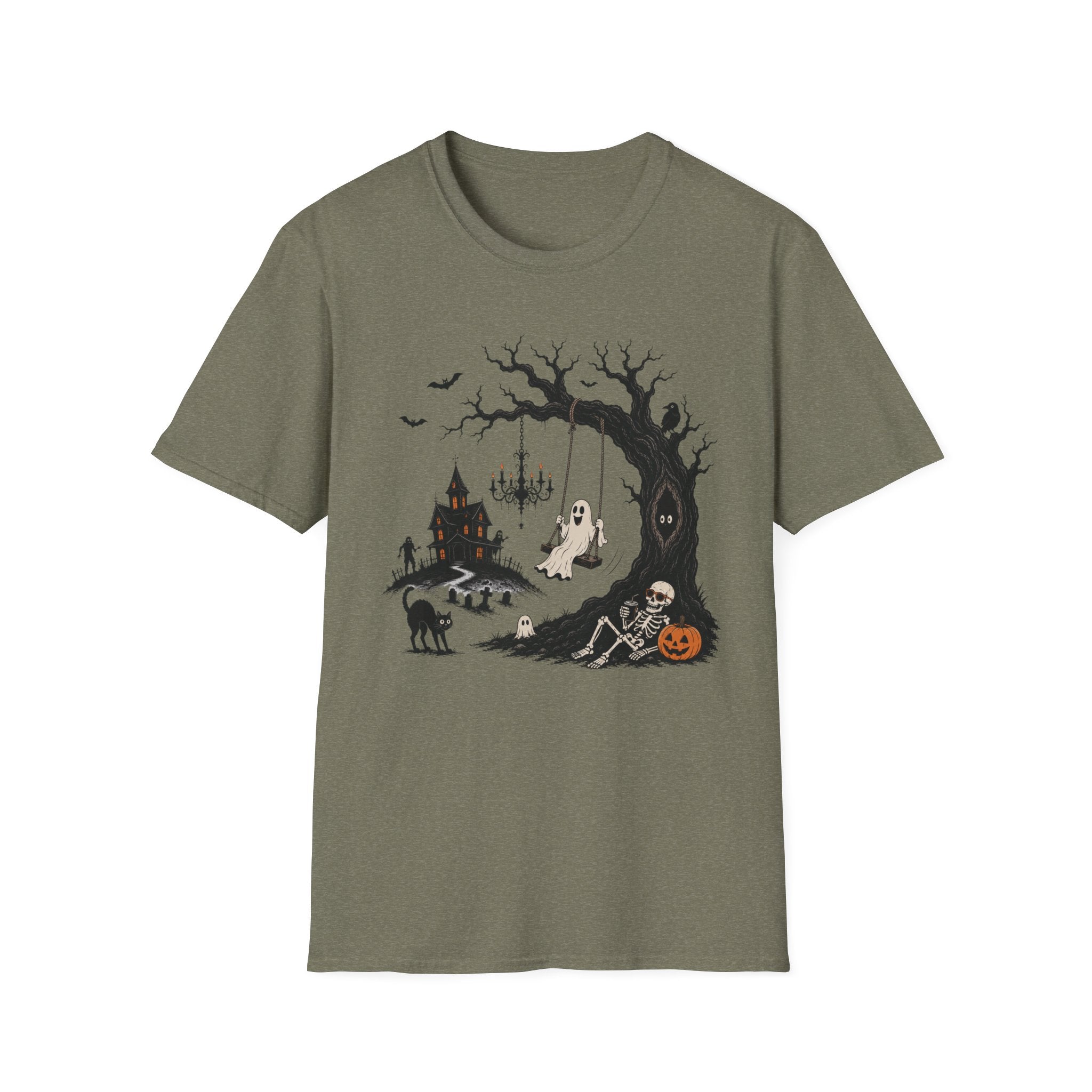 Ghost Swing Halloween T-Shirt
