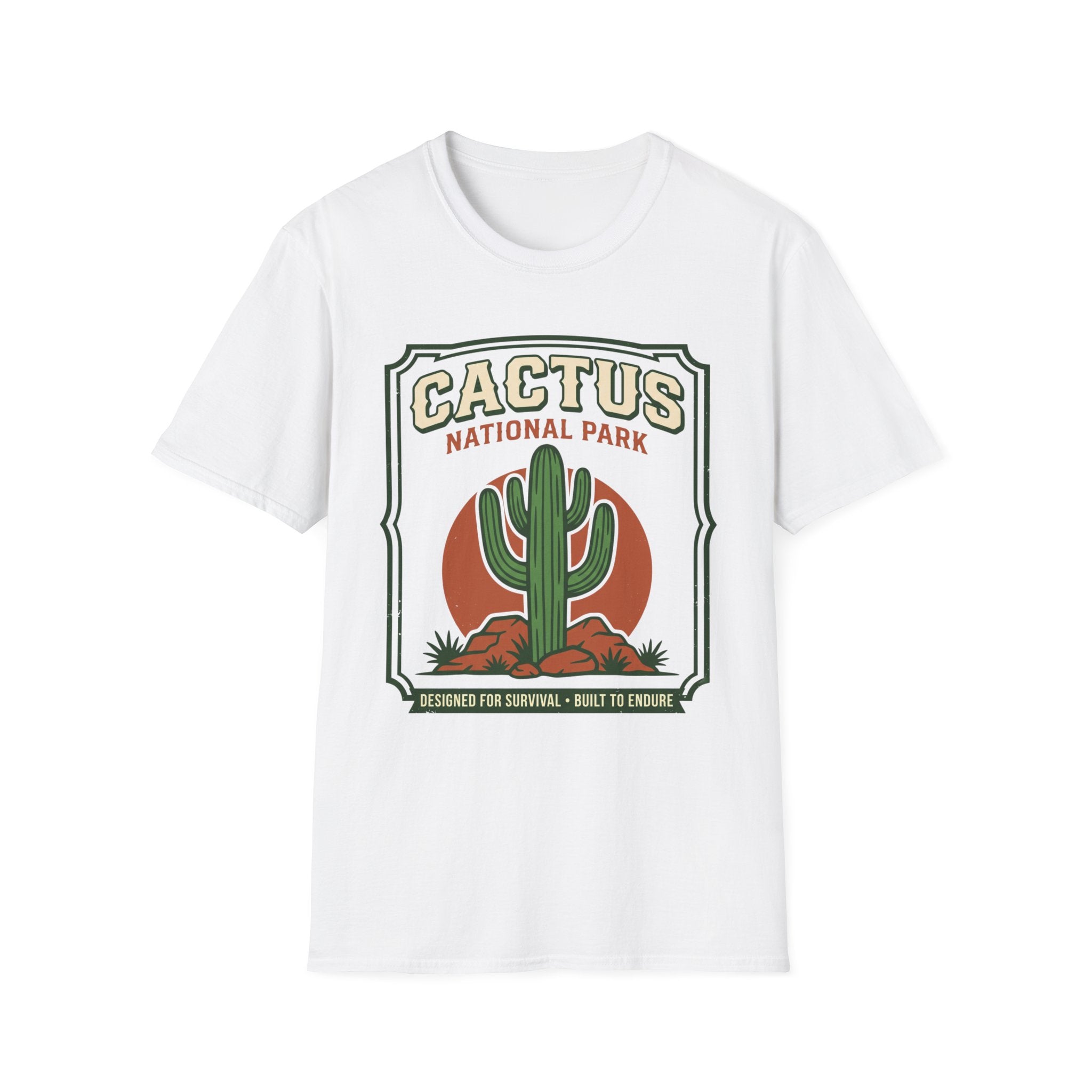 Cactus National Park T-Shirt — Retro Desert Cactus Graphic Tee