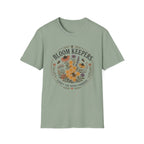 Bloom Keepers T-Shirt Floral Bee & Honeycomb Garden Tee