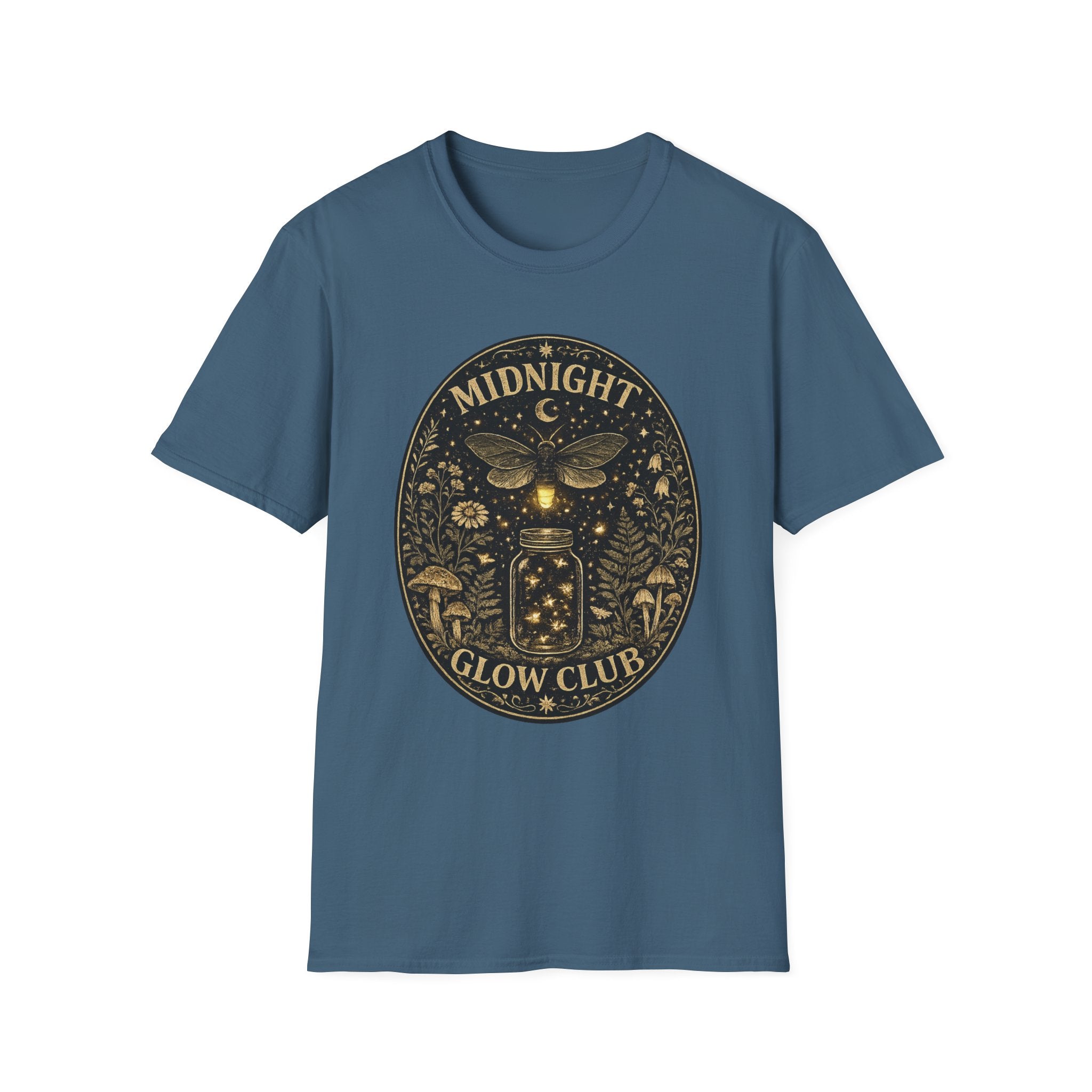Midnight Glow Club T-Shirt — Moth & Moon Vintage Graphic Tee
