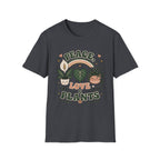 Peace, Love & Plants Retro T-Shirt
