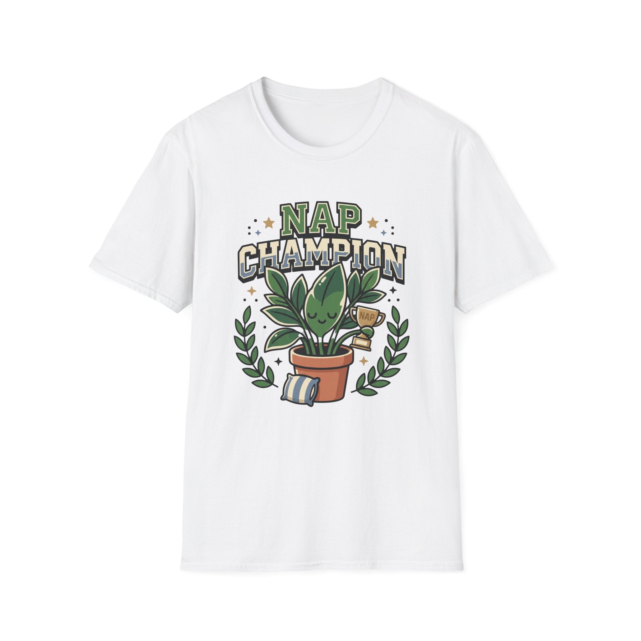 Nap Champion T‑Shirt Funny Plant Lover Sleepy Vibes