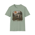 Forest Airstream T-Shirt Retro Sunset