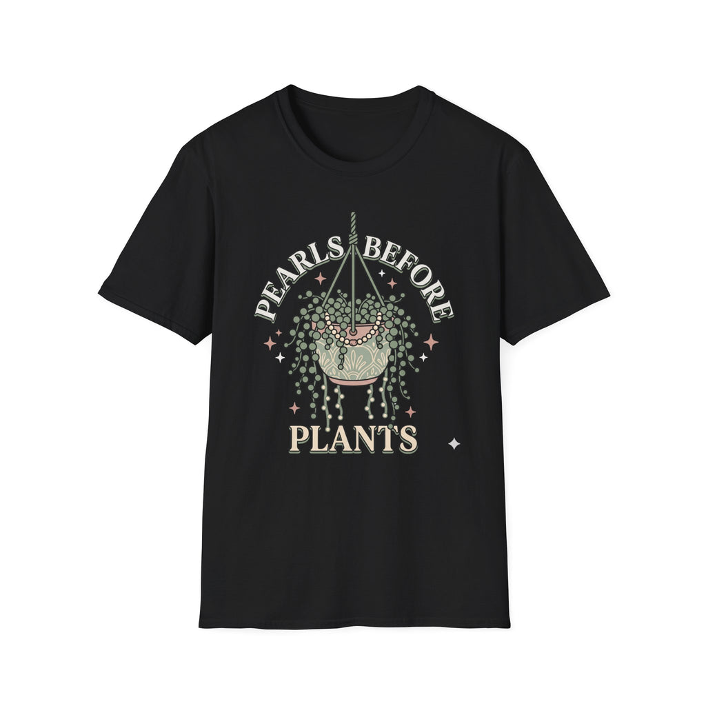 Plants Over Pearls Graphic Tee "Pearls Before Plants"