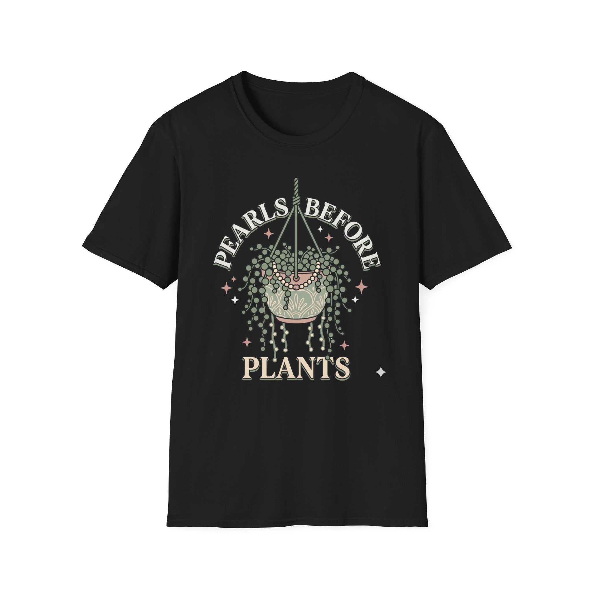 Plants Over Pearls Graphic Tee "Pearls Before Plants"