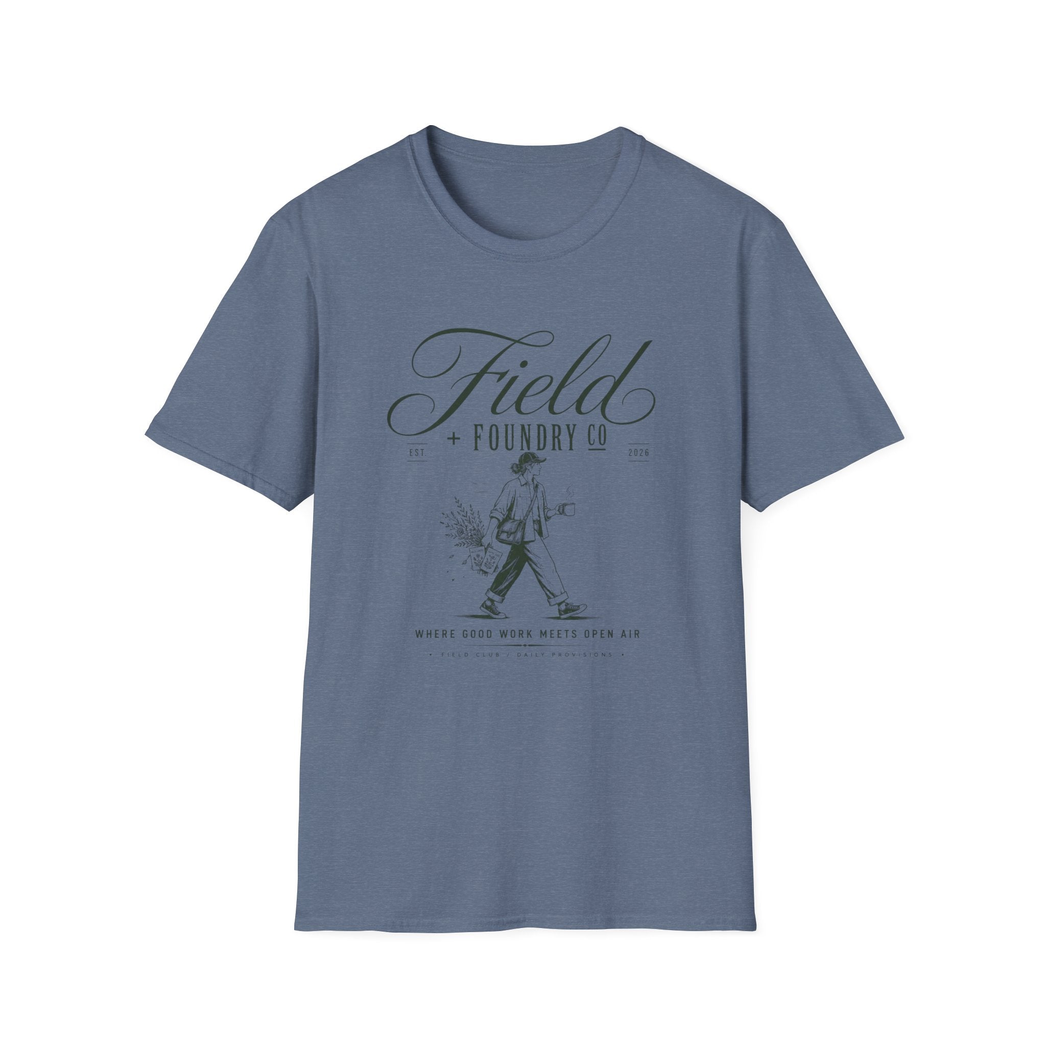 Field Foundry Co. Vintage Farmer Illustration