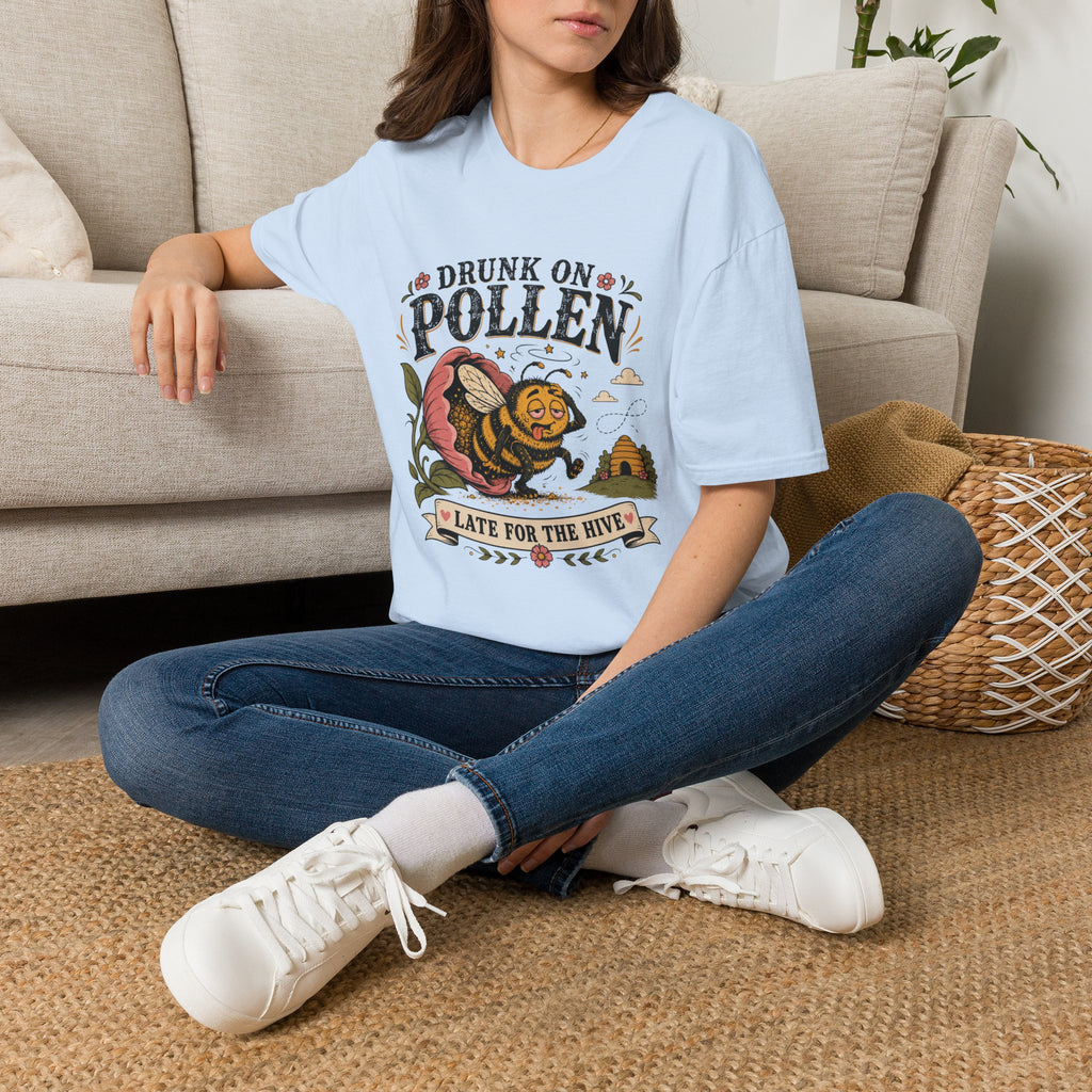 Drunk on Pollen Late for the Hive 2 T-Shirt