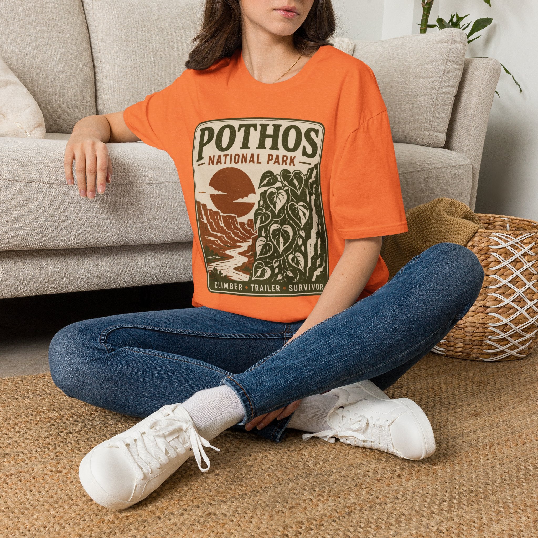 Pothos National Park T-Shirt — Vintage Plant Lover Tee