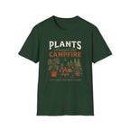 Plants Around the Campfire T-Shirt — Retro Camping Plant Lover Tee