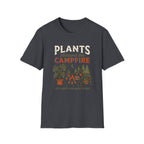 Plants Around the Campfire T-Shirt — Retro Camping Plant Lover Tee