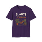 Plants Around the Campfire T-Shirt — Retro Camping Plant Lover Tee