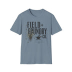 Field + Foundry Co. Vintage Logo T-Shirt Rustic Botanical Graphic Tee