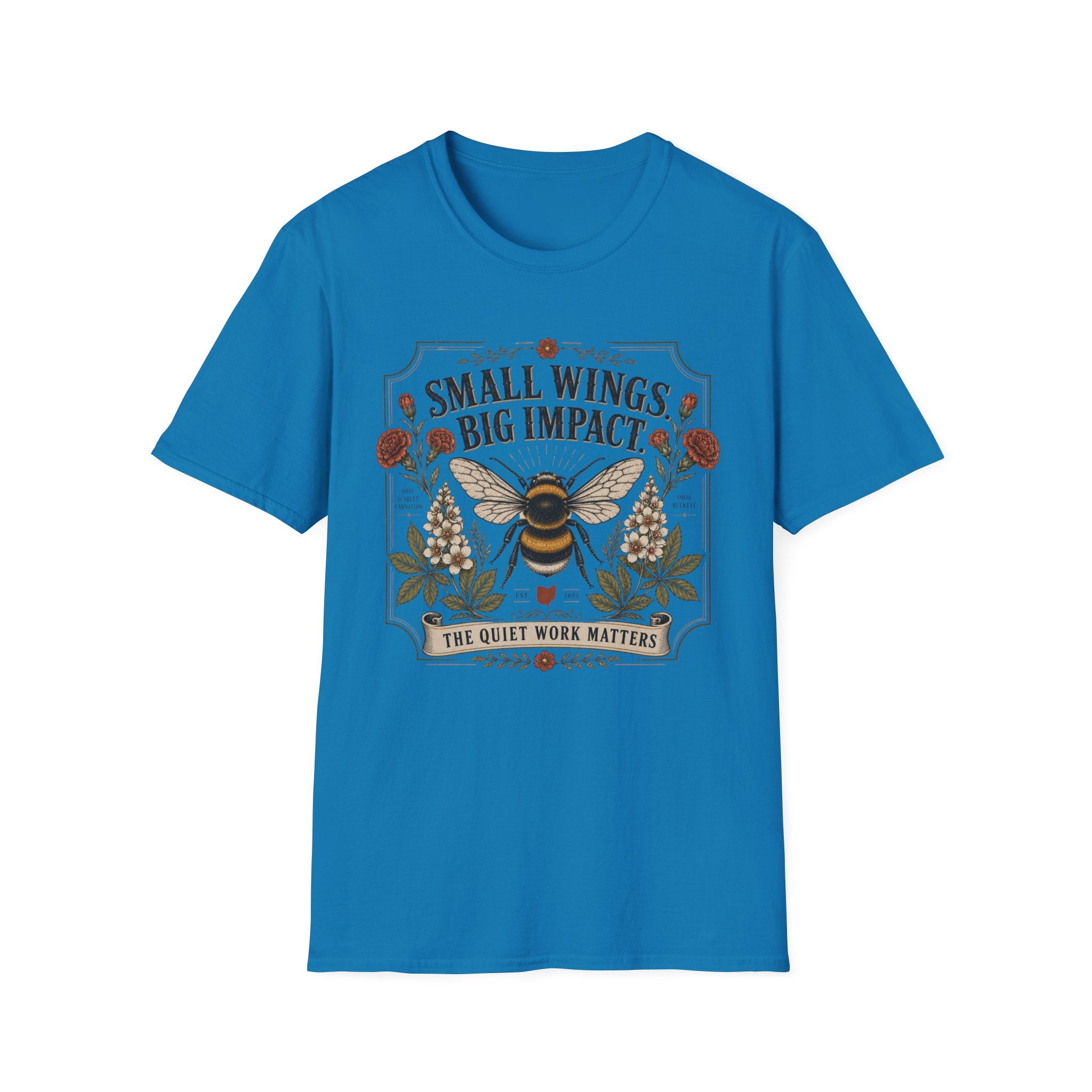 T-Shirt — Small Wings Big Impact Bee Graphic Tee