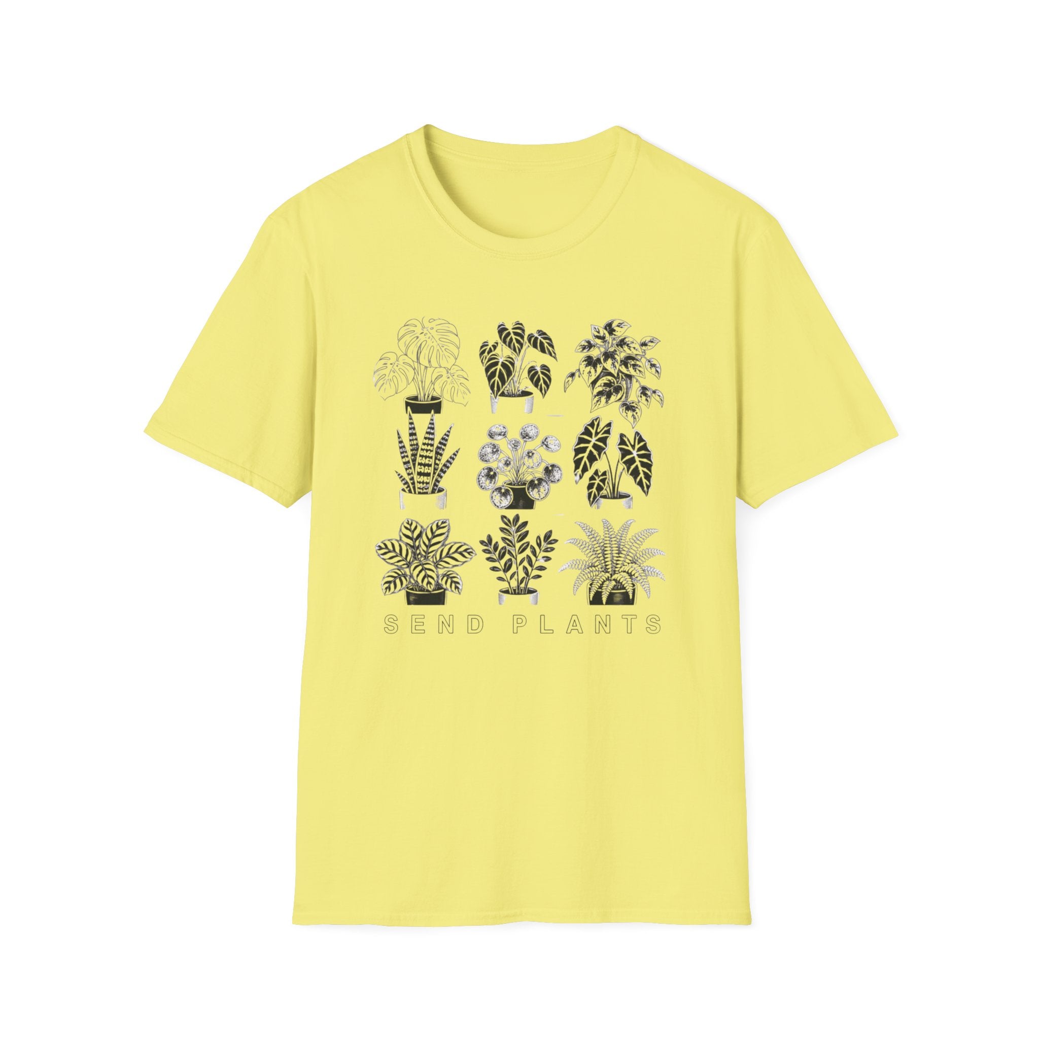Houseplant Sketches T-Shirt Botanical Plant Lover Tee