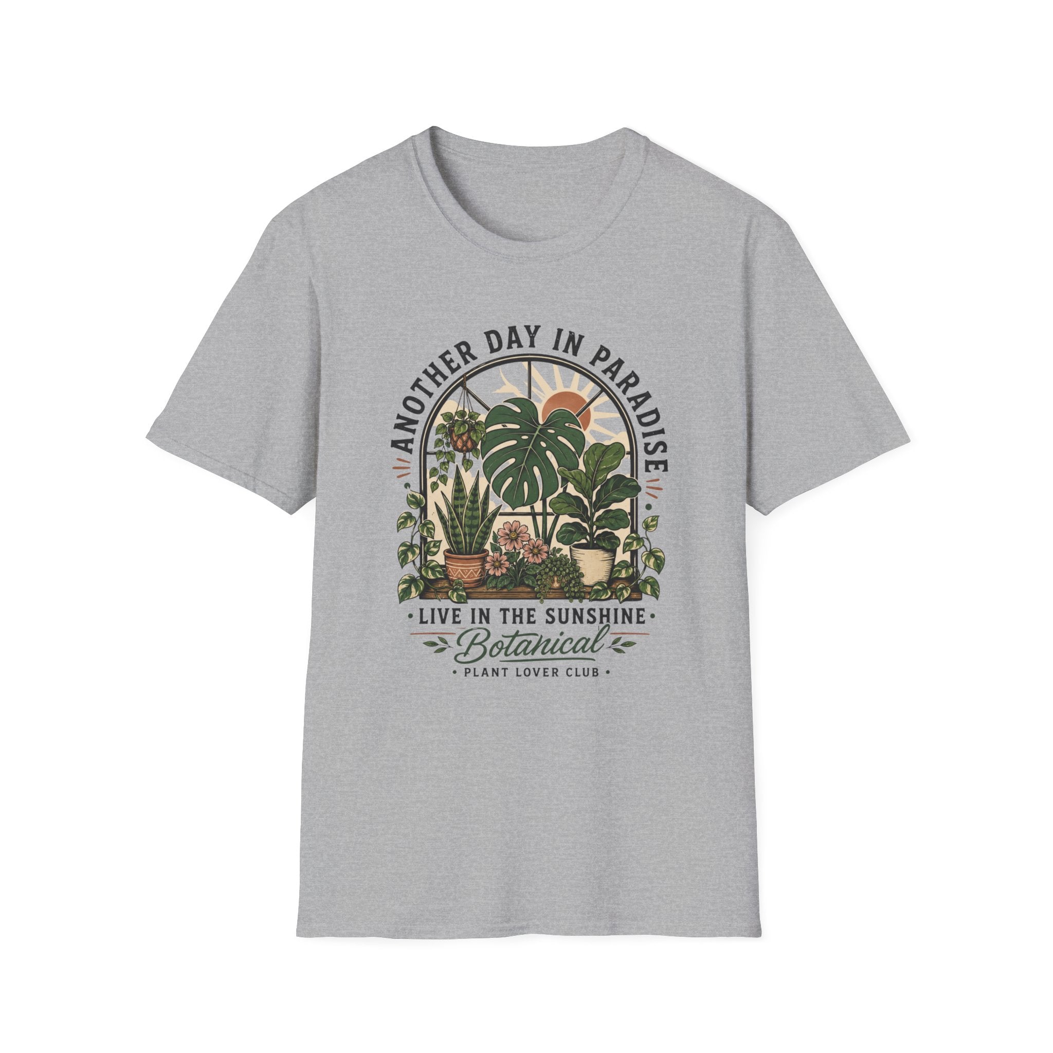 Another Day in Paradise Botanical T-Shirt — Live in the Sunshine Plant Lover Tee