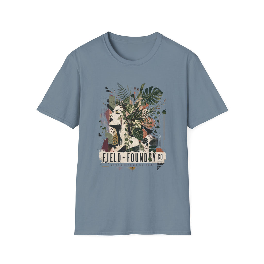 Botanical Femme T-Shirt — 'Field + Foundary Co.' Floral Portrait Tee