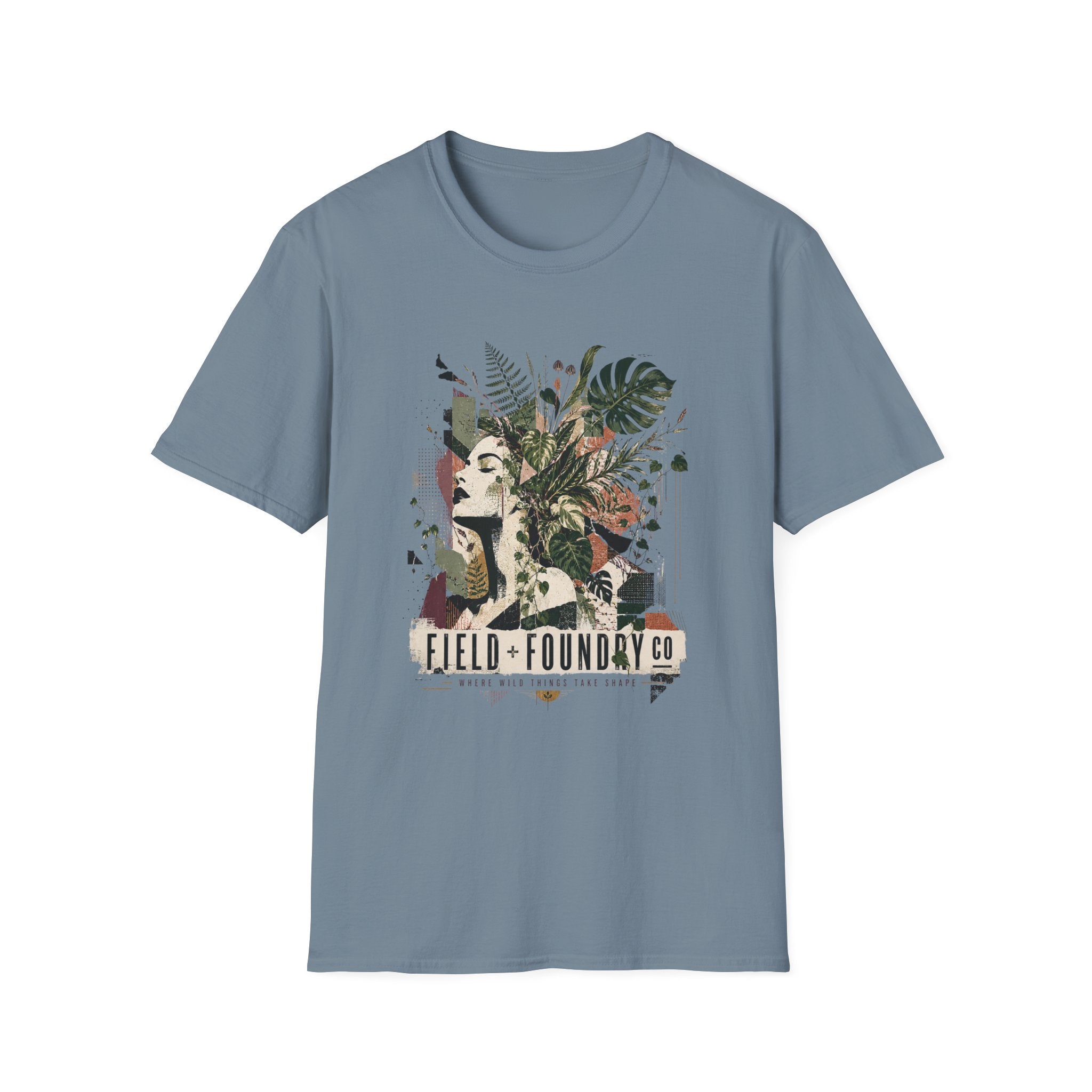 Botanical Femme T-Shirt — 'Field + Foundary Co.' Floral Portrait Tee