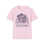 Botanical Plant T-Shirt — 'Living Among Living Things' Graphic Tee