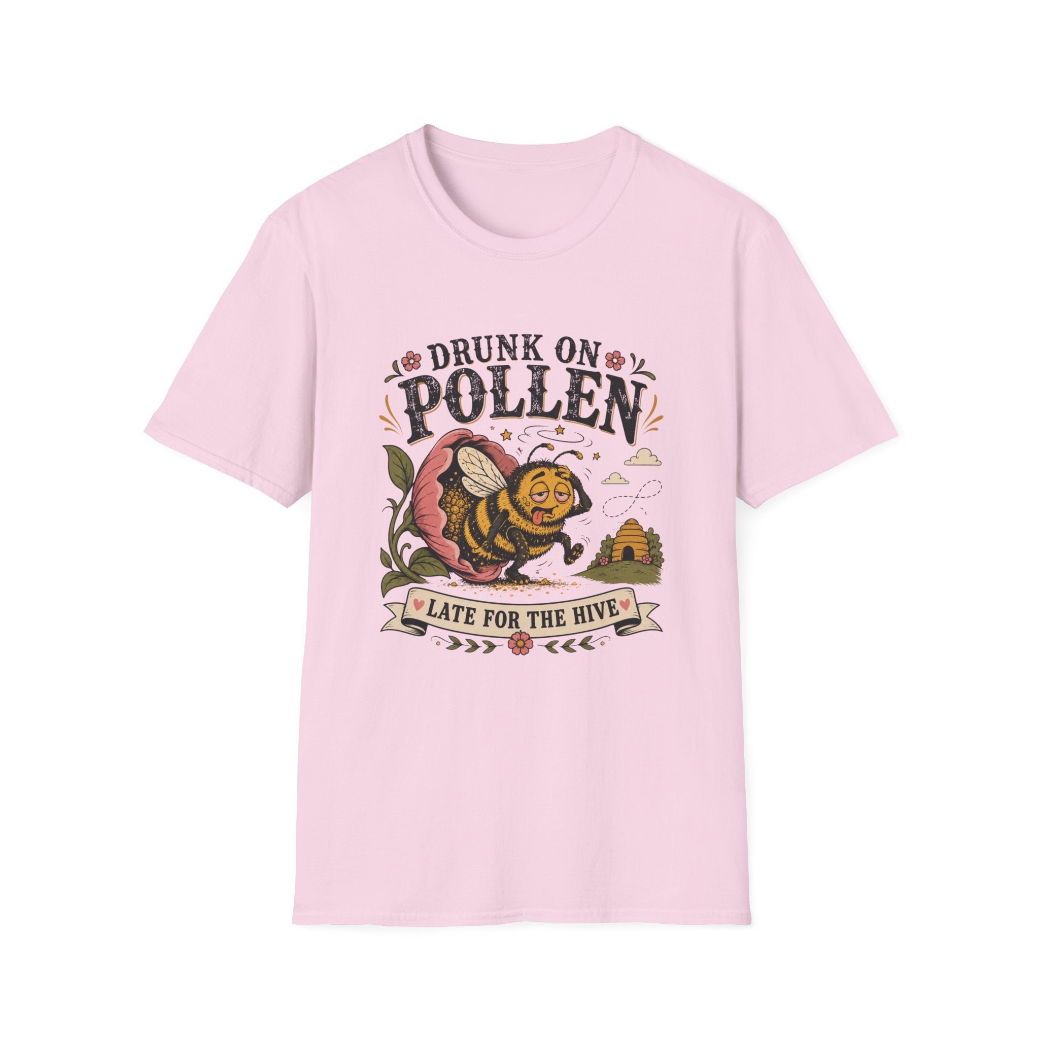 Drunk on Pollen Late for the Hive 2 T-Shirt