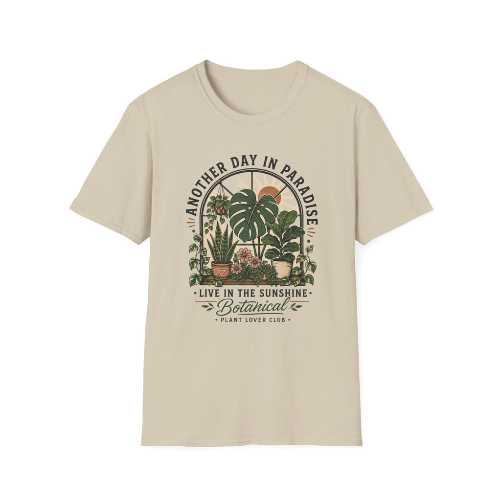 Another Day in Paradise Botanical T-Shirt — Live in the Sunshine Plant Lover Tee